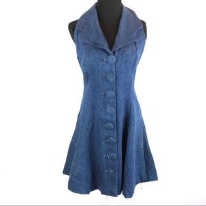 Incredible Vintage 70’s Denim Dress